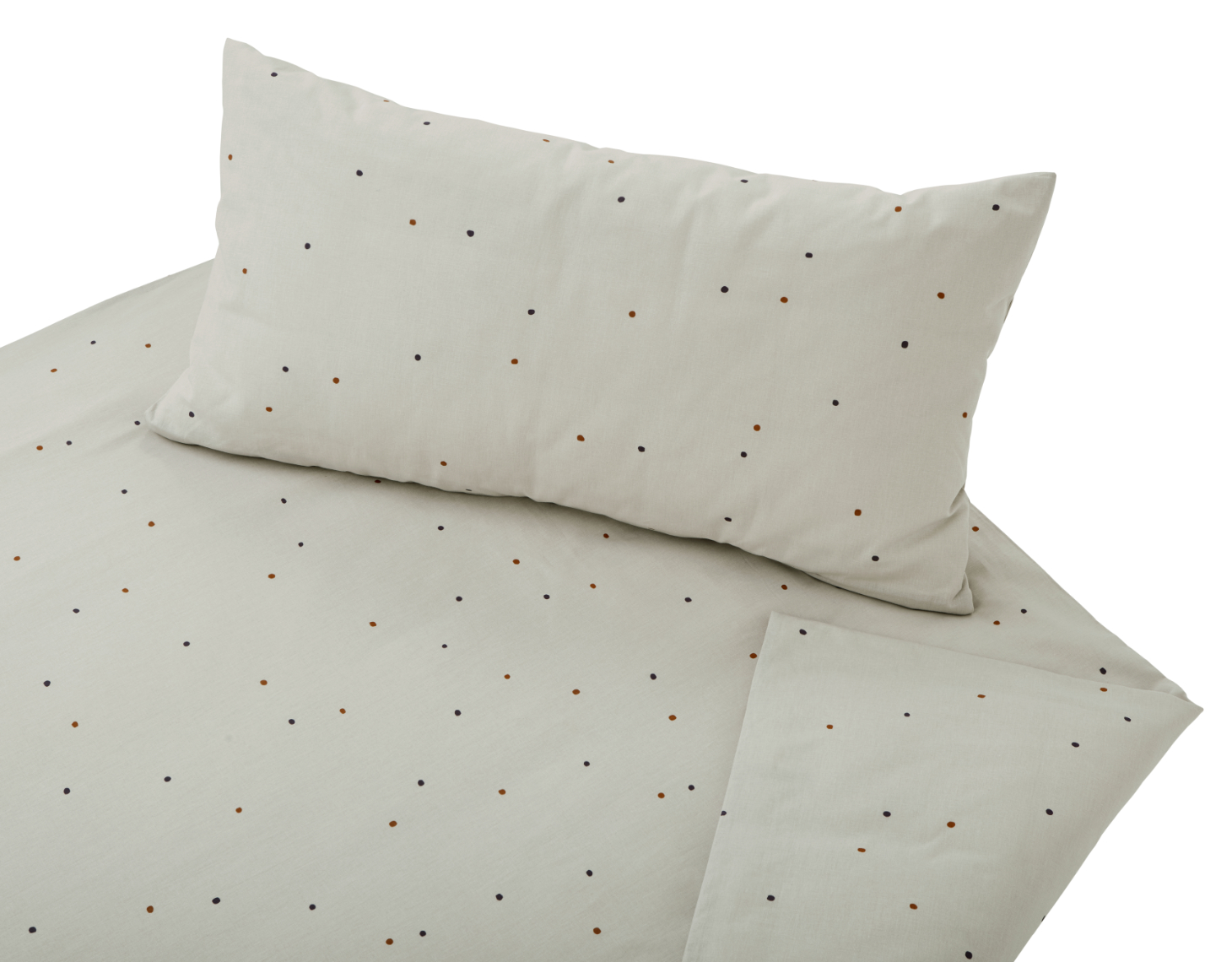 BIO Baumwolle Edel-Linon Bettwäsche Dancing Dots Cotonea