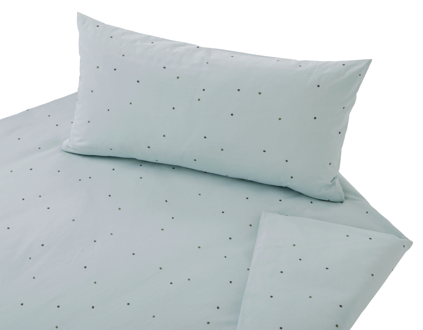 BIO Baumwolle Edel-Linon Bettwäsche Dancing Dots Cotonea