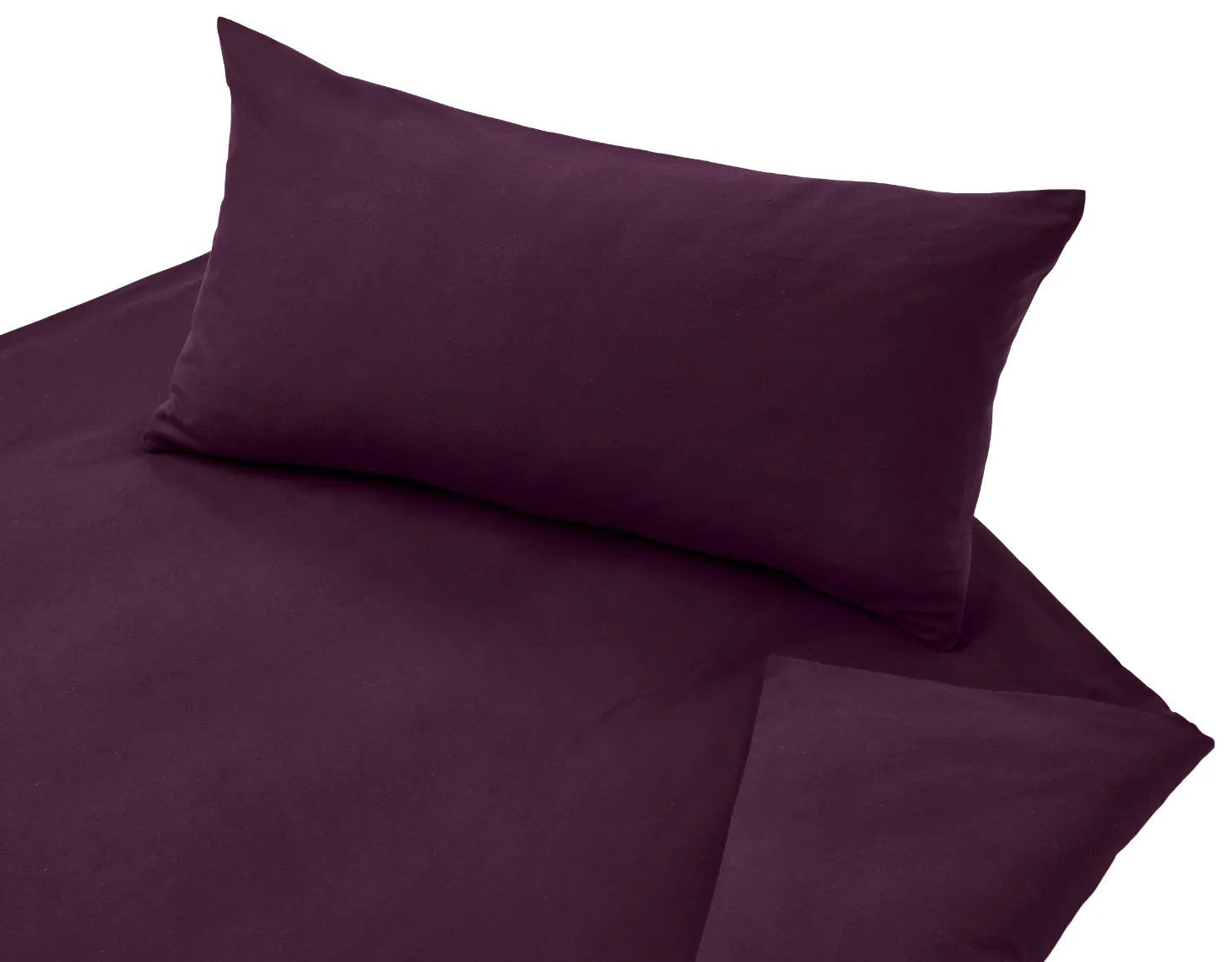 Edel-Biber Bettwäsche Classic – Farbe beere (Cotonea)