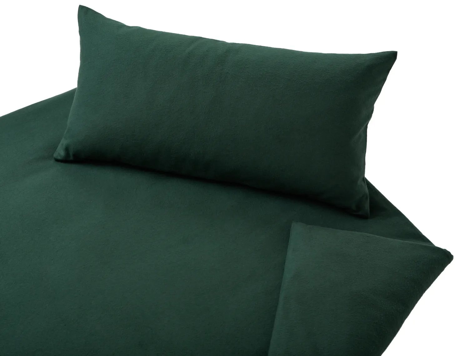 Edel-Biber Bettwäsche Classic – Farbe pinie (Cotonea)