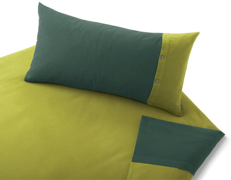Edel-Biber Bettwäsche Stella – Farbe olivgrün / pinie (Cotonea)
