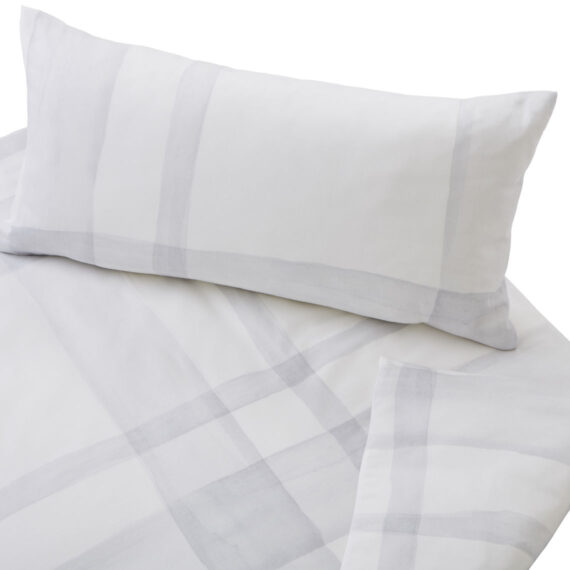 BIO Baumwolle Satin Bettwäsche Aquarell Karo Cotonea