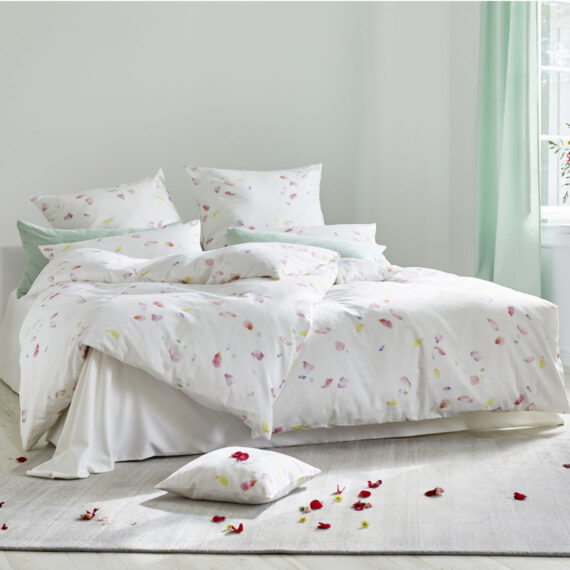 BIO Baumwolle Satin Bettwäsche Blütenblätter Cotonea