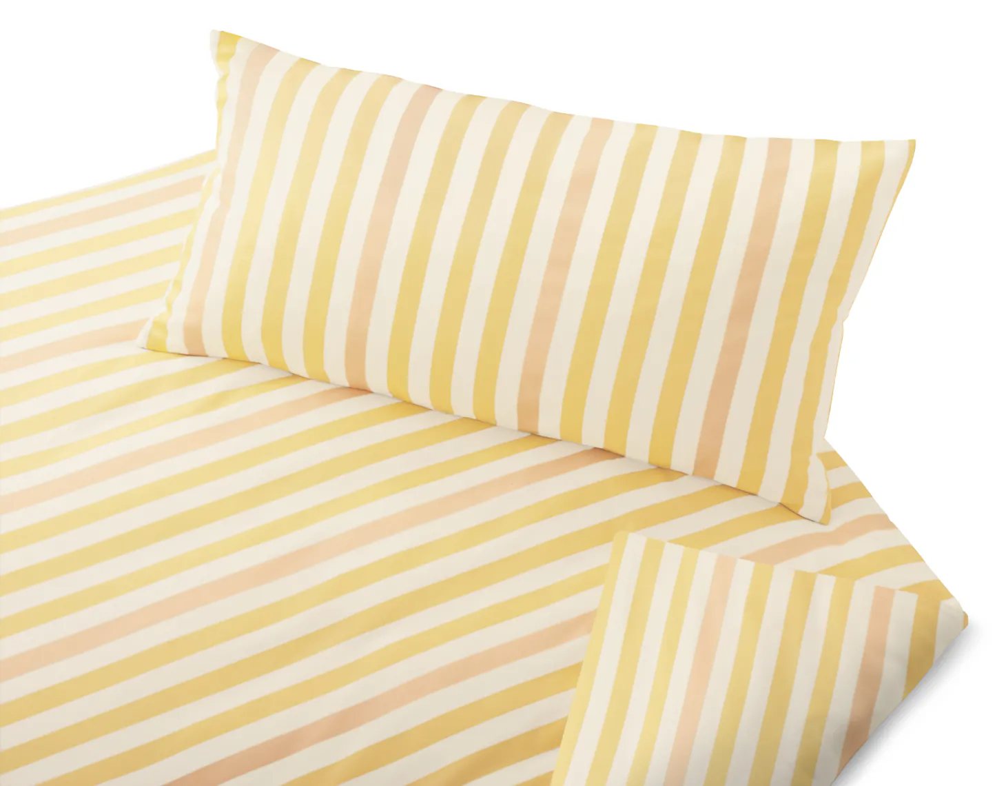 Satin Bettwäsche Lucca – Farbe beige / natur / pfirsich (Cotonea)