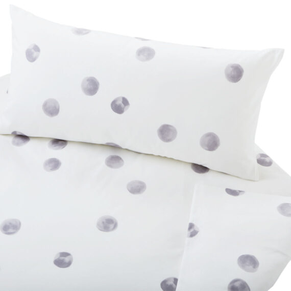 BIO Baumwolle Satin Bettwäsche Tupfen Cotonea