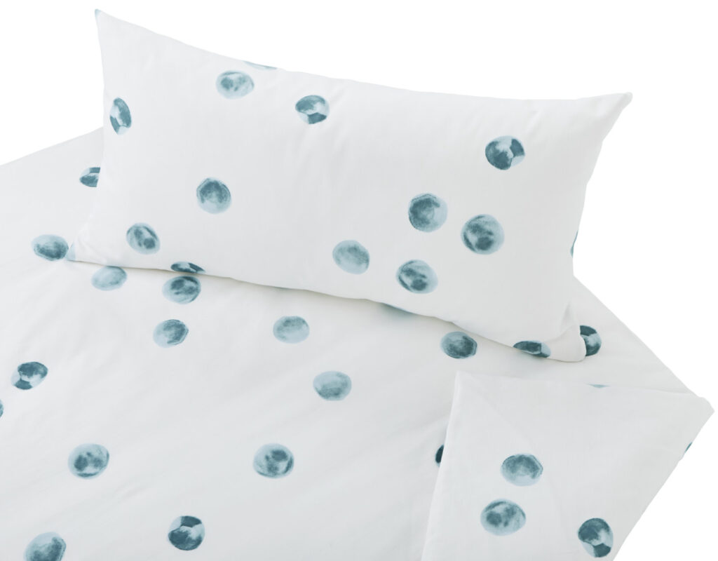 Bio Satin Bettwäsche Tupfen – Cotonea