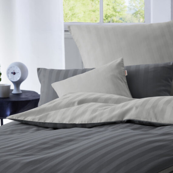 BIO Baumwolle Satin Wendebettwäsche Linea Cotonea