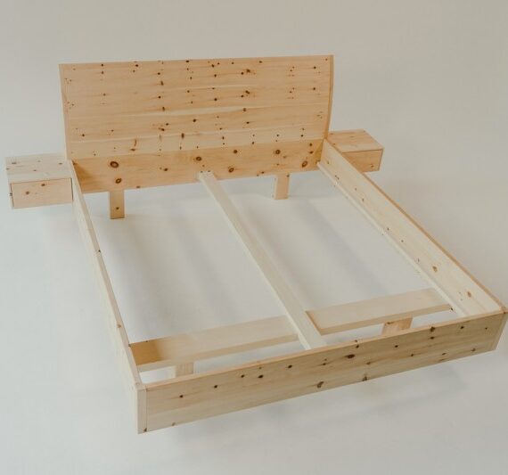 Bettrahmen Weißkugel Draufsicht