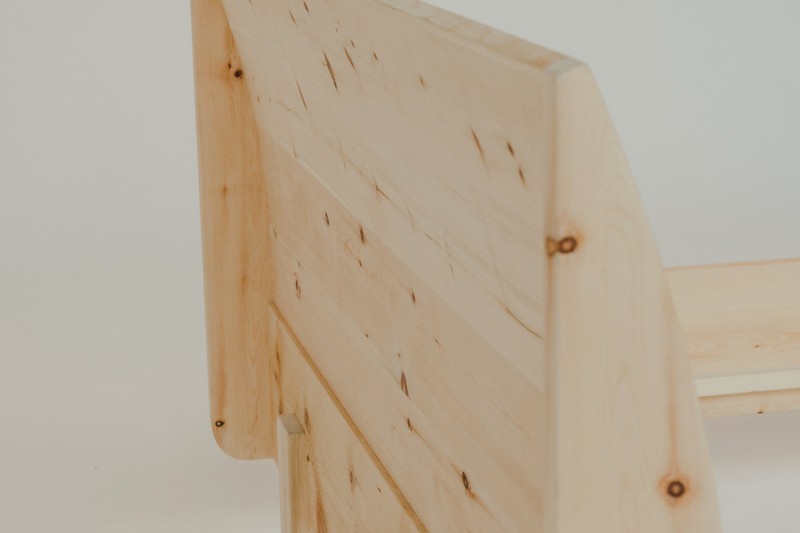 Bettrahmen Weißkugel Rückwand