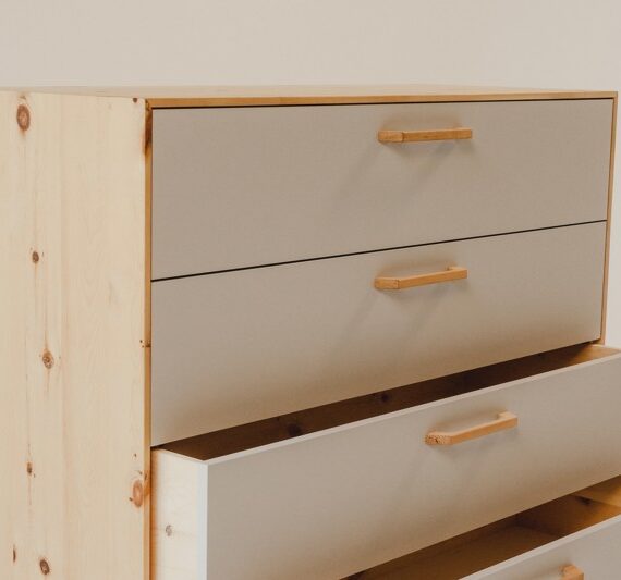 Kommode Zirbe Schlafmanufaktur Schublade offen