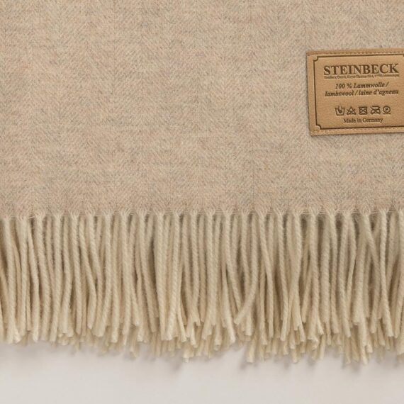 Wolldecke Teltow beige